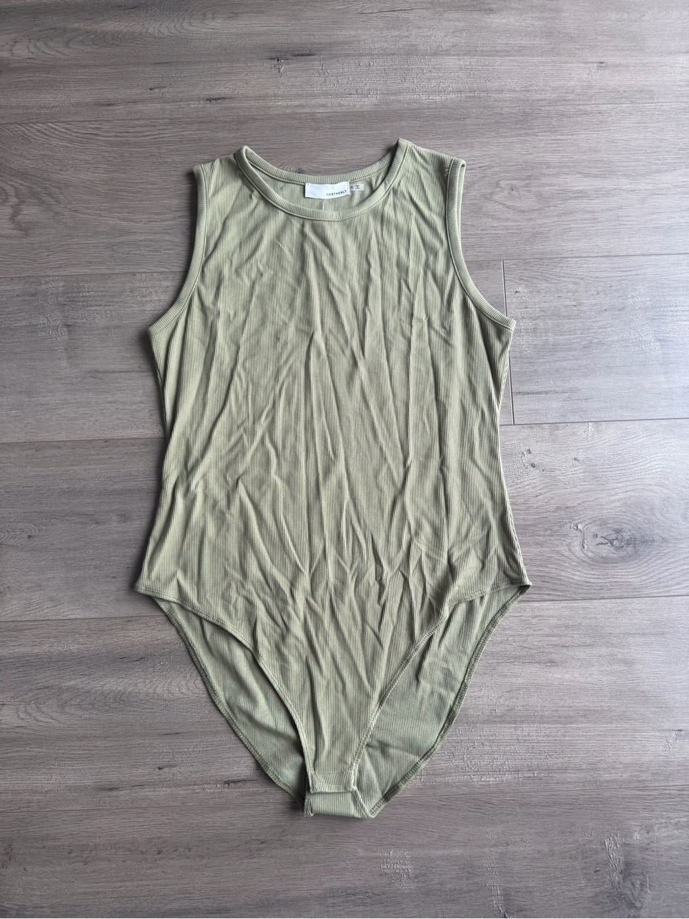 NWT Heatherly Chana Knit Bodysuit - Olive - size XL